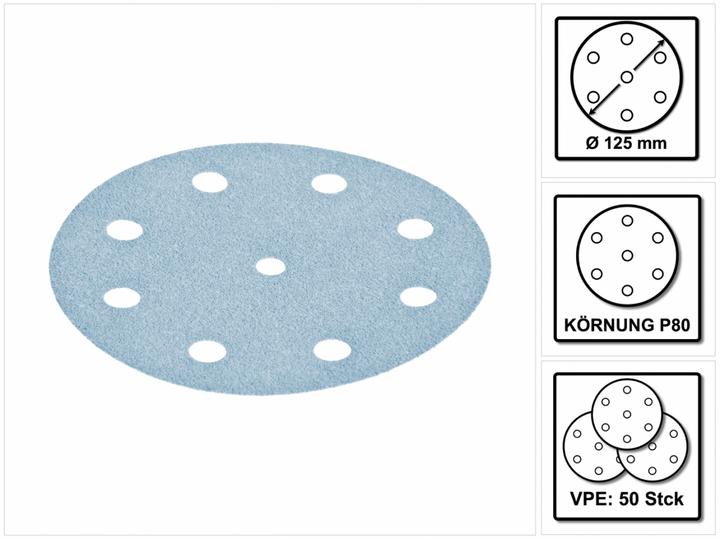 Actual product image Festool Grinding wheels garnet ø 125 mm (80)