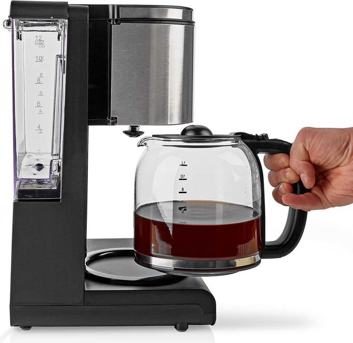 Image du produit Nedis Capacité maximale de la cafetière : 1,5 l Nombre de tasses simultanées : 12 Maintien au chaud