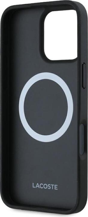 Produktbild Lacoste Set 2in1 Case + Cable USB-C Iconic Petit Pique Woven MagSafe for iPhone 16 Pro Max black (Apple iPhone 16 Pro Max)
