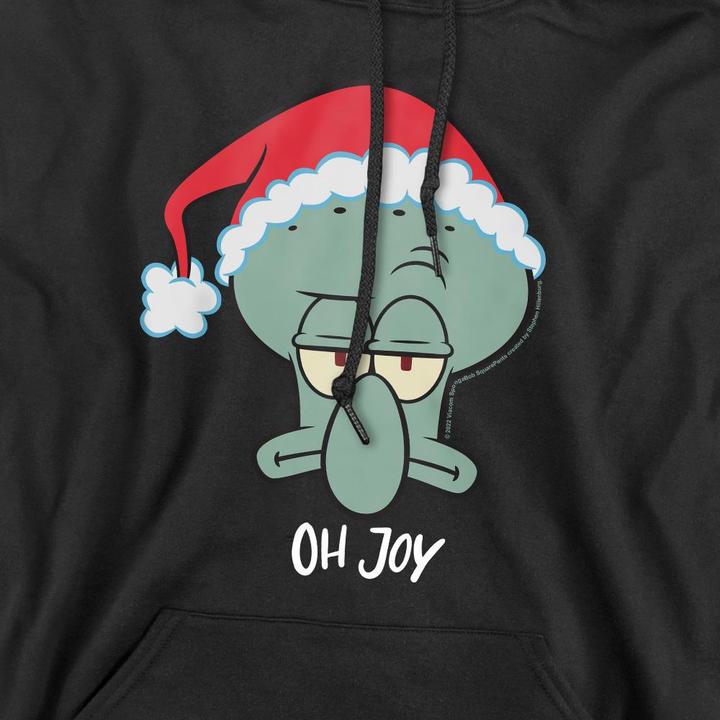 Immagine prodotto Spongebob Squarepants Joy Felpa con Cappuccio Natale Squidward Uomo (L)