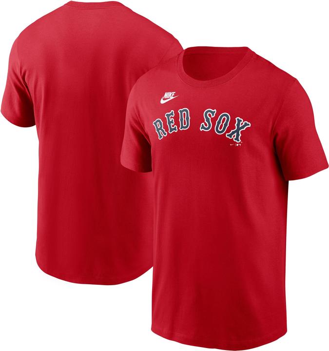 Nike Boston Red Sox Cooperstown Wordmark Cotton Te M (M)