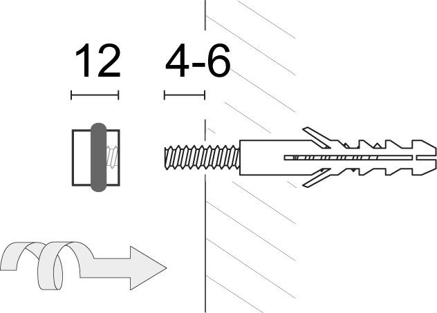Productafbeelding Phos Glazen plankdrager (1 Pcs.)