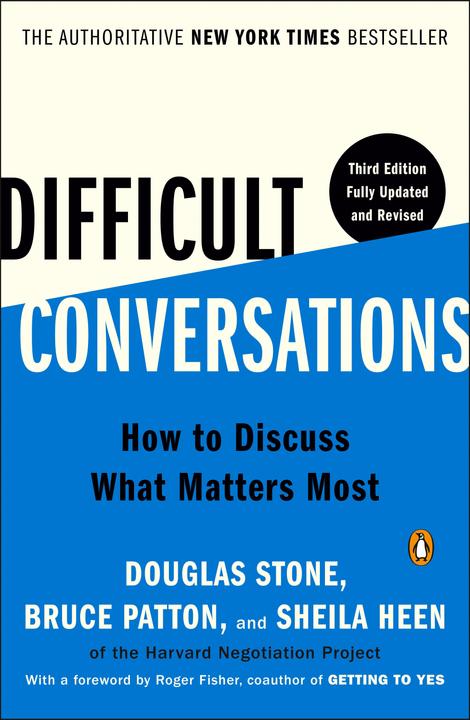 Image du produit Difficult Conversations (Anglais, Sheila Heen, Bruce Patton, Douglas Stone, 2023)