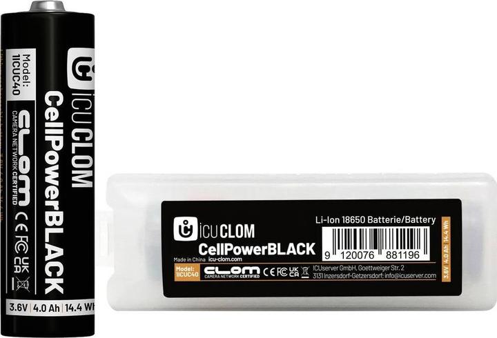 ICUserver ICU CellPower Schwarz Spezial-Akku NiMH 4000 mAh 1.2 V 1 St. (1 Stk., 18650, 4000 mAh)