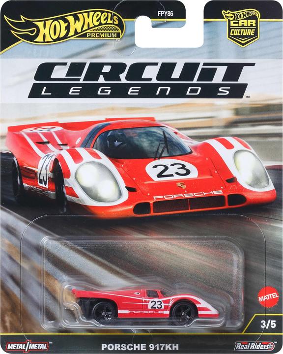 Produktbild Hot Wheels Premium Car Culture Circuit Legends Porsche 917K Sammel-Spielzeugauto im Massstab 1:64