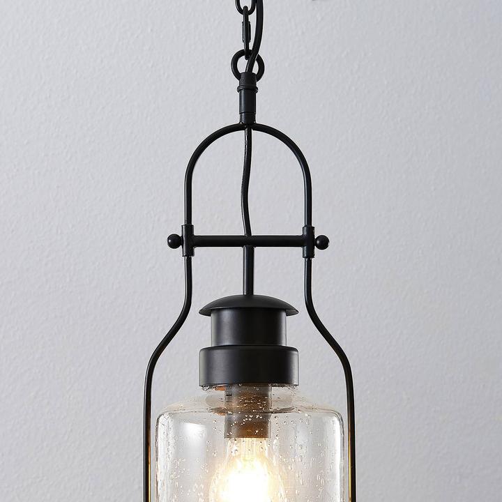 Produktbild Lindby Rozalie Pendelleuchte Clear/Black (E27)