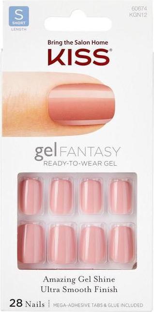 Actual product image KISS Gel Fantasy (Artificial nails, Transparent, Rose)