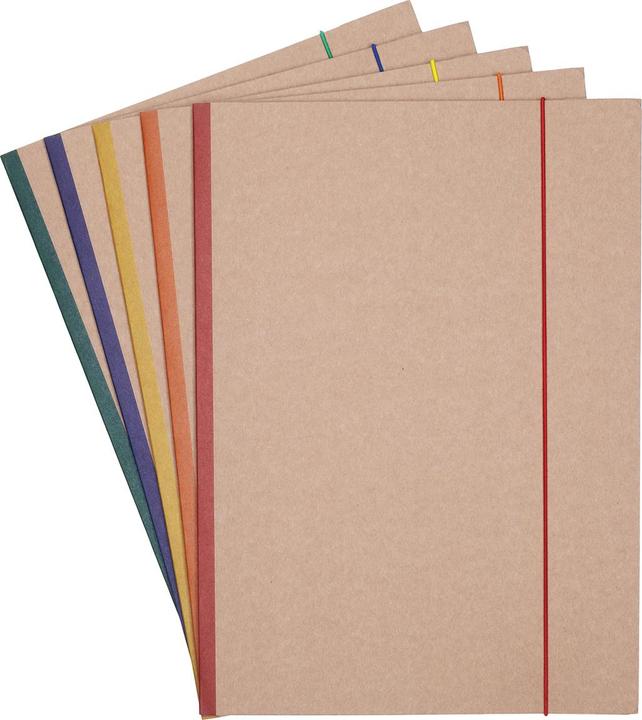 Office Products ORDNER MIT RADIERGUMMI, BROPRODUKTE, KO-KRAFT, A4, KARTON, 300 G, FARB-MIX (A4, 1 x)