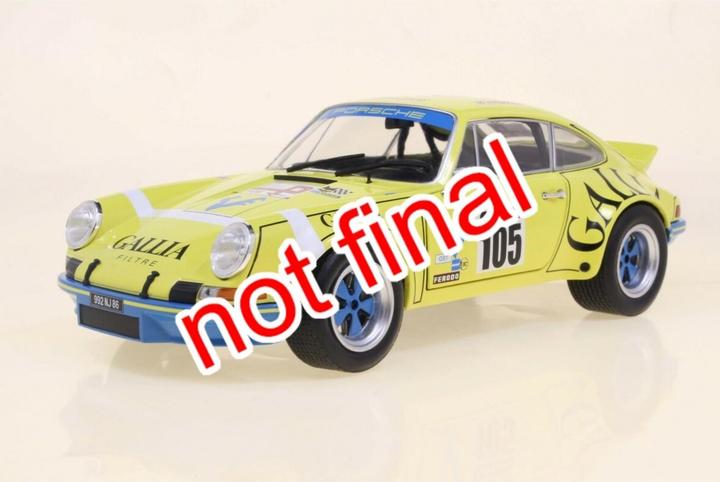 Image du produit Solido 1:18 Porsche 911 RSR jaune