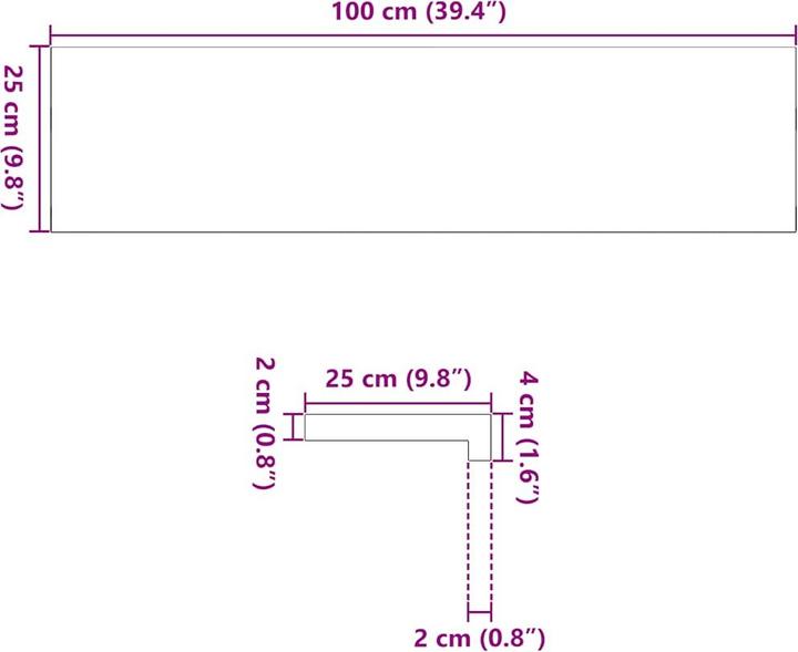 Produktbild VidaXL Treppenstufen 12 Stk. Dunkelbraun 100x25x2 cm Massivholz Eiche