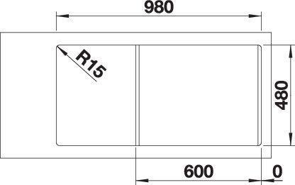 Produktbild Blanco Legra 6 S (Einbauspüle, 100 cm, 50 cm)