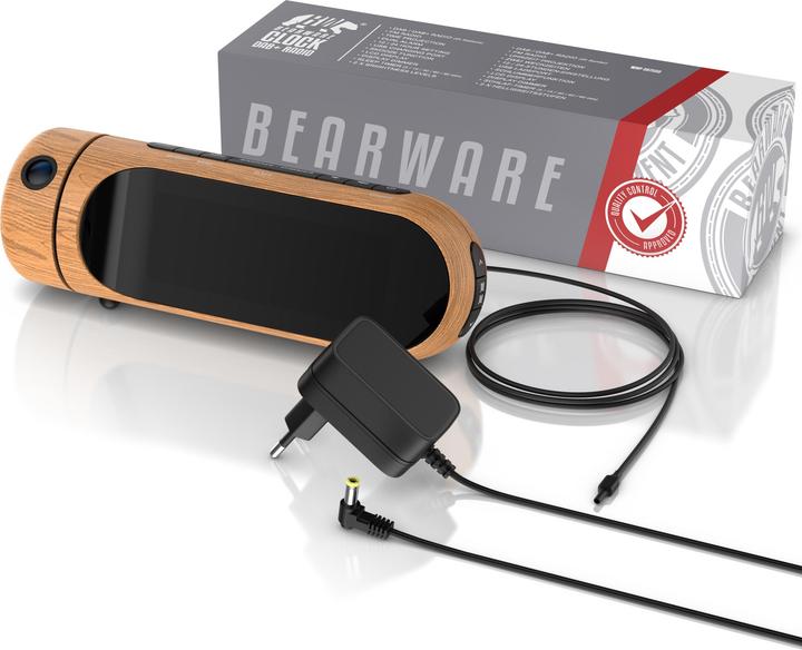 Produktbild Bearware Projektionswecker, Radiowecker DAB Plus, FM & DAB+ Küchenradio digital, Wecker, 4 Helligkeitsstufen