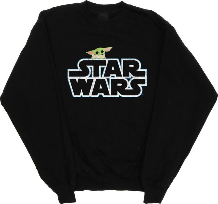 Star Wars The Mandalorian The Child Logo Sweatshirt Mädchen (140, 146)