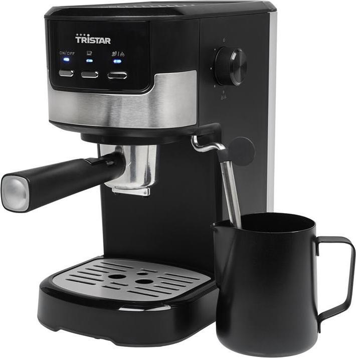 Produktbild Tristar CM-2278 Espressomaschine mit Siebträger Schwarz, Edelstahl 1100W (EU-Stecker)