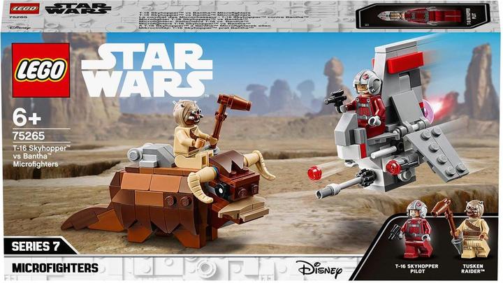 Actual product image LEGO T-16 Skyhopper vs Bantha Microfighters (75265, LEGO Star Wars)