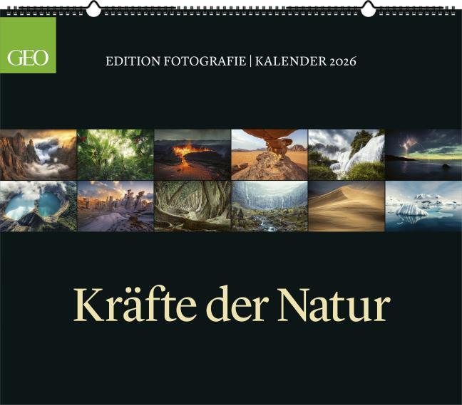 Produktbild Neumann GEO Edition: Kräfte der Natur 2026 - Wand-Kalender - Poster-Kalender - 70x60 (Harter Einband, Deutsch)