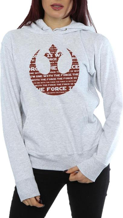 Produktbild Star Wars Rogue One I'm One With The Force Alliance Emblem Red Kapuzenpullover (XS)