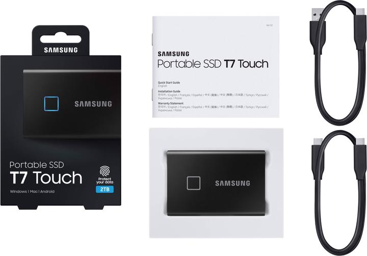 Actual product image Samsung Portable T7 Touch (500 GB)
