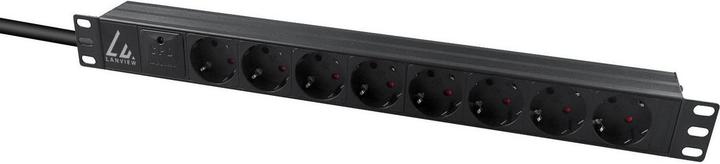 Actual product image Lanview 19" rack mount power strip