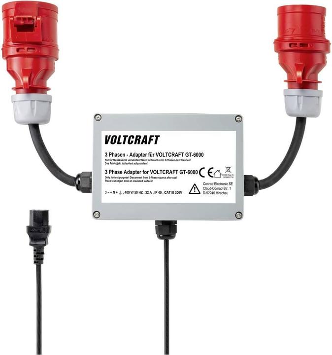Actual product image Voltcraft VC GT 6001 32A Adapter plug measuring adapter 3-phase CEE 32 A 1 pc. (Adapter)