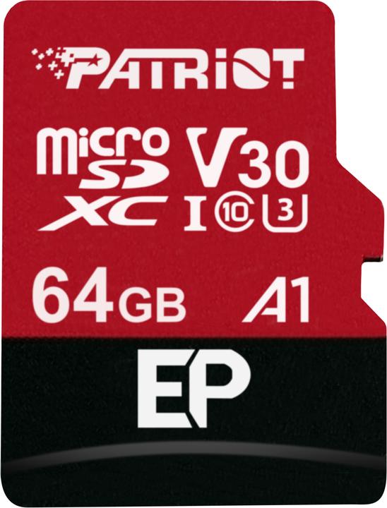 Produktbild Patriot Ep (64 GB, microSDXC, U3, UHS-I)