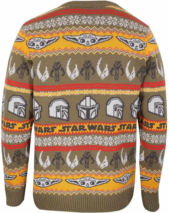 Actual product image Star Wars Unisex Adult Repeat Print Knitted Jumper (L)