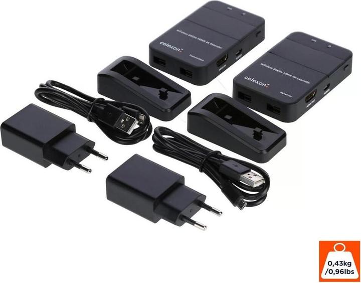 Productafbeelding Celexon Expert HDMI draadloze set WHD30M (30 m, HDMI 1.4a)