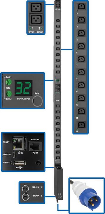 Actual product image Eaton Tripp Lite Series Pdumv32hvnetlx