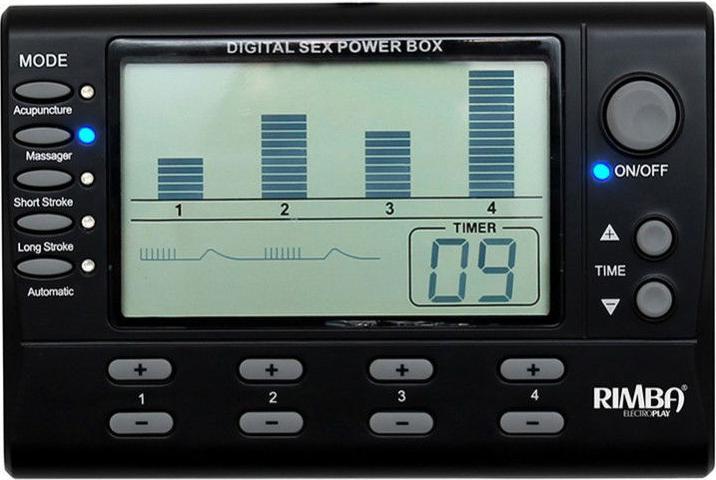 Actual product image Rimba Electro Play - Electro Sex Power Box Set with LCD Display