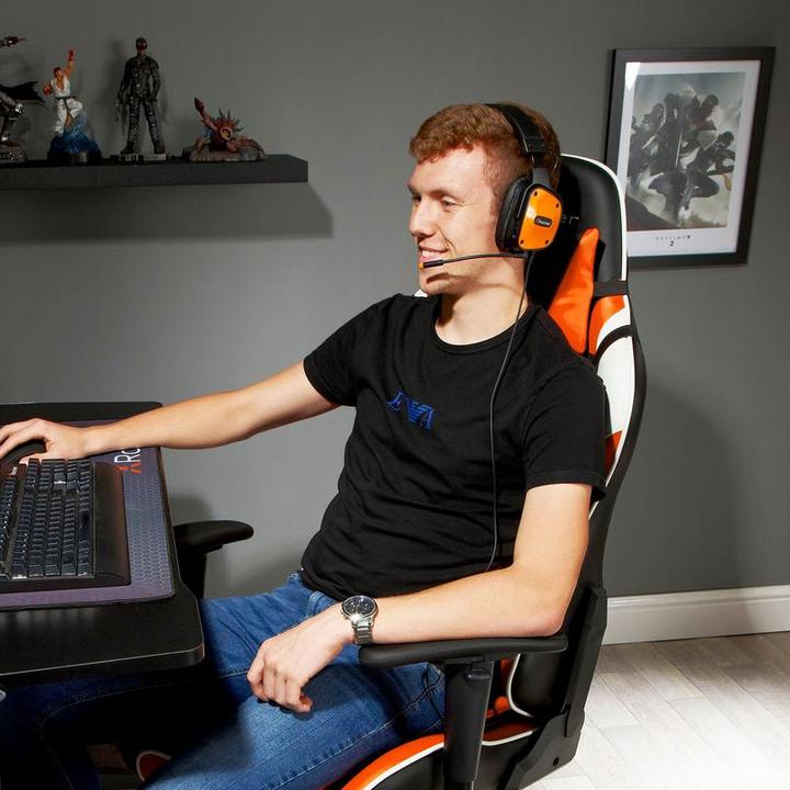 Actual product image X Rocker Chaise de jeu eSport Agility Sport avec ajustement ergonomique Orange