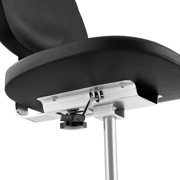 Image du produit Fromm & Starck Chaise de laboratoire - 120 kg - Black, Chrome - Hauteur réglable de 450 - 585 mm