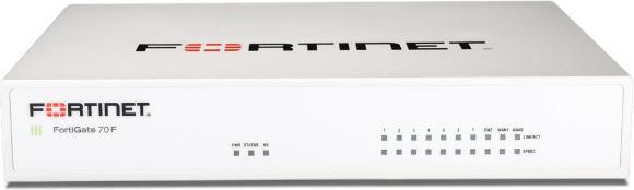 Actual product image Fortinet FortiGate-70F Hardware plus 1 Year FortiCare Premium and FortiGuard Unified Threat Protecti