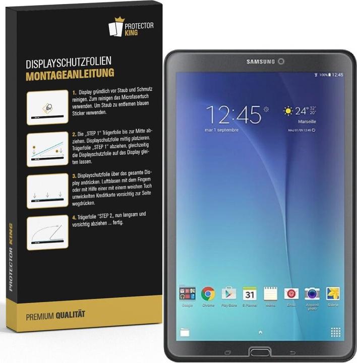 Actual product image Protectorking 4x Panzerfolie Anti-Shock matt entspiegelt (4 Piece, Galaxy Tab E 9.6)