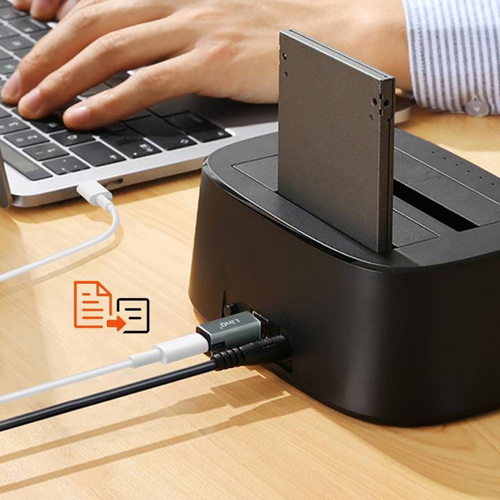 Image du produit LinQ Adaptateur USB-C femelle / USB-B mâle (USB Type C, USB-A)
