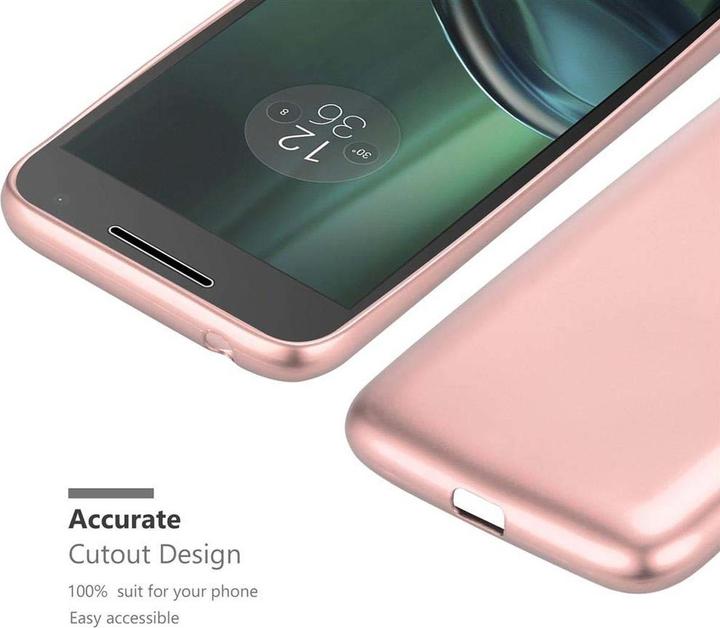 Actual product image Cadorabo TPU Matt Metallic Cover (Motorola Moto G4 Play)