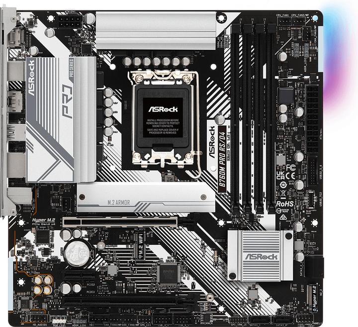 Produktbild AsRock B760M PRO RS/D4 (LGA 1700, Intel B760, mATX)