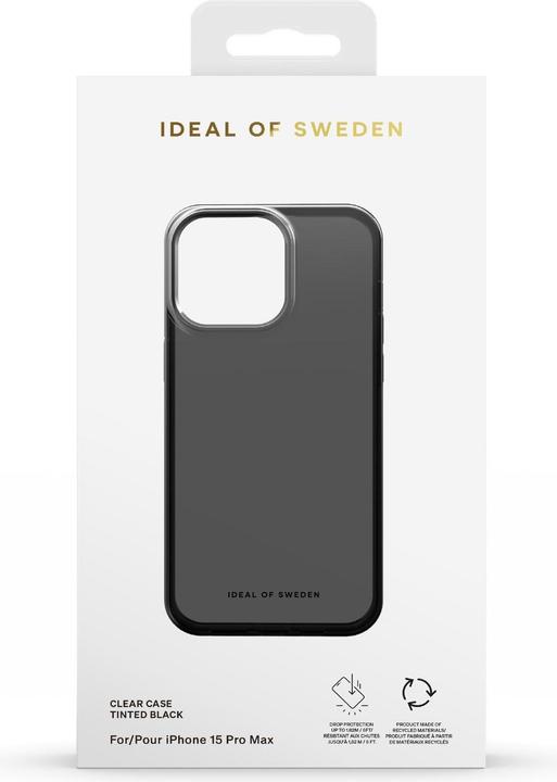 Actual product image iDeal Of Sweden Designer Hard Cover Tinted Black clear (Apple iPhone 15 Pro Max)