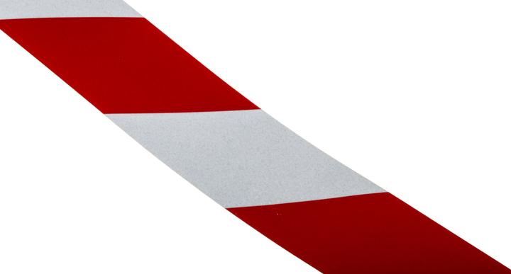 Actual product image Rs Pro Red/wht BS1710 reflective tape,50mmx25m (50 mm)