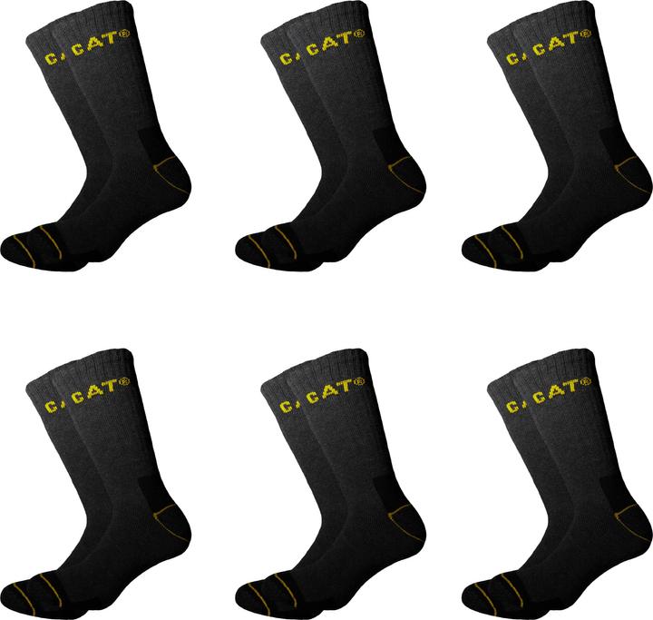 Actual product image Cat Work Socks grey 6P (pack of 6, 39 - 42)