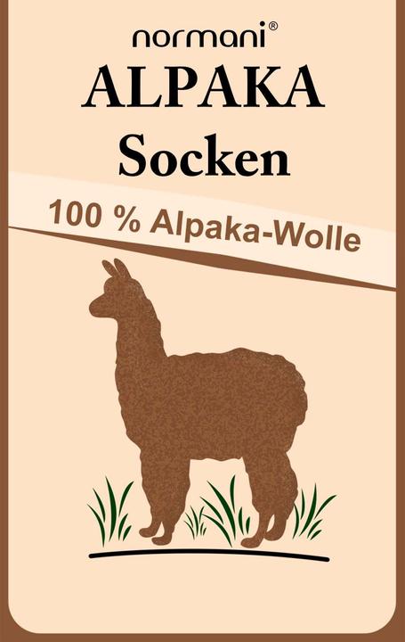 Produktbild Normani 2 Paar Alpaka-Socken mit Wolle (2er Pack, 35 - 38)