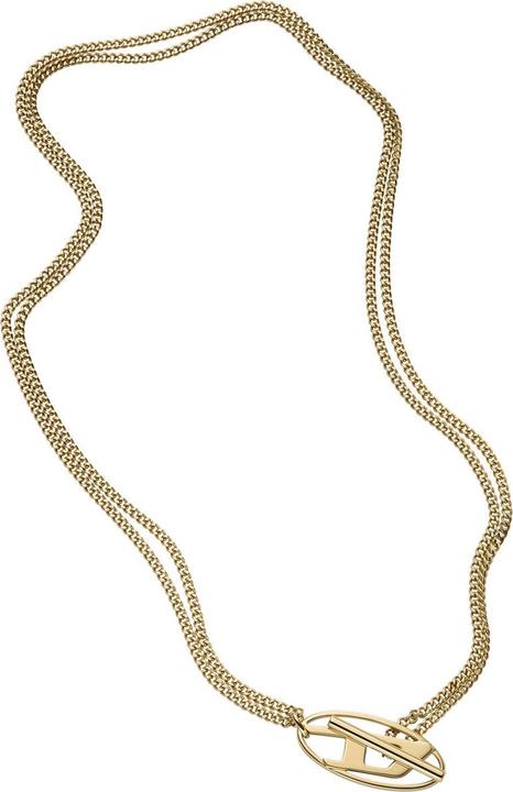 Produktbild Diesel - Double gold-plated unisex steel necklace DX1567710 (Edelstahl)