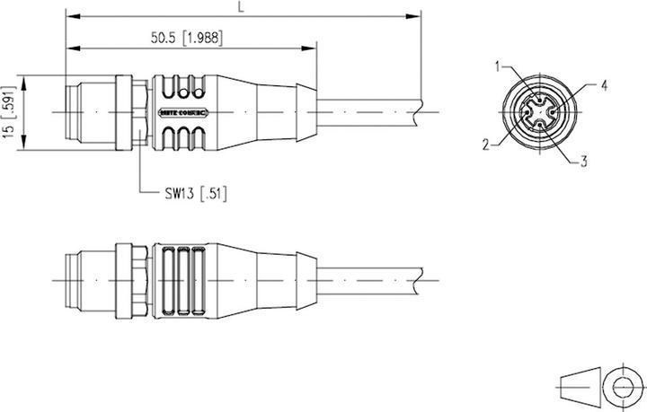 Immagine prodotto Metz Connect Cavo di collegamento M12 a 4 pin con codice D (F/FTP, CAT5e, 10 m)