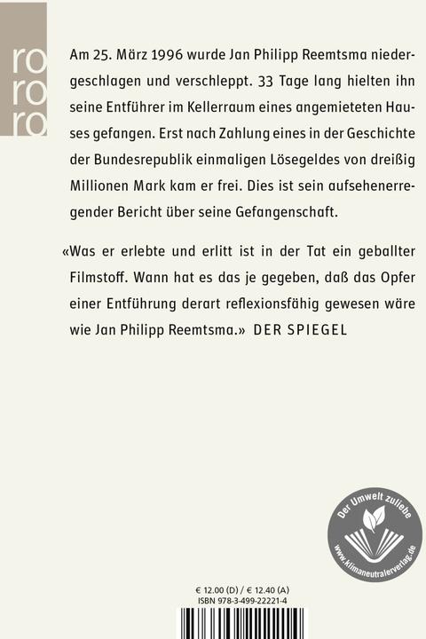Produktbild Im Keller (Deutsch, Jan Philipp Reemtsma, 1998)