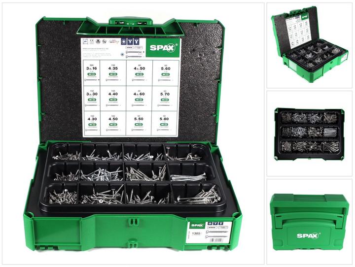 Productafbeelding Spax Montagekoffer T-Loc Systainer (1385 Schroeven per stuk)
