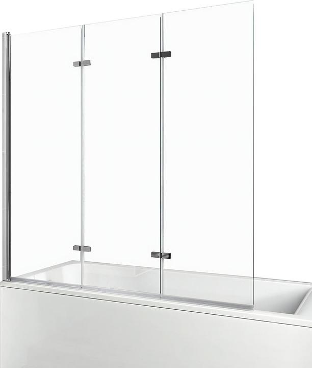 Emke Duschwand für Badewanne (120 cm, 120 cm, 140 cm)