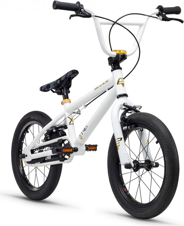 Produktbild S'cool Kinder-BMX, Xtrix mini 16, Weiss-gold