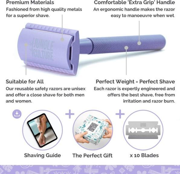 Actual product image Jungle Culture - Reusable razor plane in purple