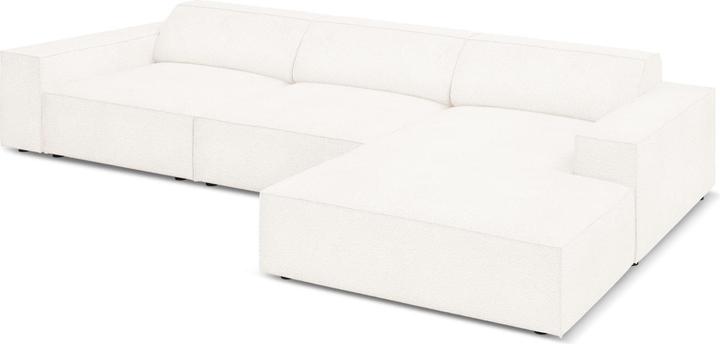 Image du produit Micadoni Bouclé Canapé D'Angle Droit, "Jodie", 4 Places, 284x166x70Fabriqué en Europe (Canapé d'angle)