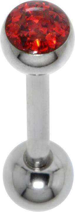 Bijouteria Zungenpiercing (Kristall, Chirurgenstahl 316L, Epoxiharz)