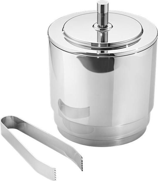 Actual product image Georg Jensen Ice Container with Tongs MANHATTAN Silver-coloured
